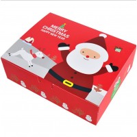 Wholesale Customized material size and logo Christmas Santa design packaging Art Paper gift boxes