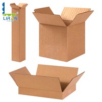 Wholesale Food Delivery Packaging Kraft Paper Fried Chicken Boxes With Handle