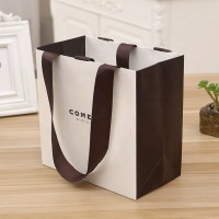 Custom Printing Jewelry Gift Paper Bag Embossing White Paper Bags With Handles